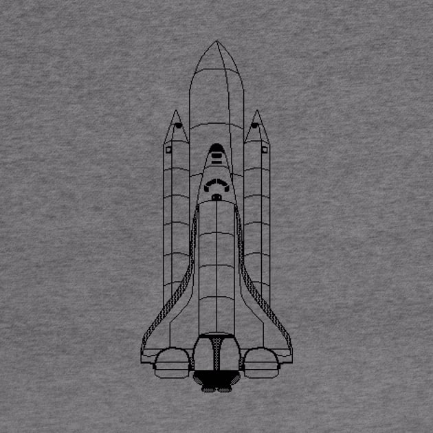 Pixel Art: Space Shuttle by probadger